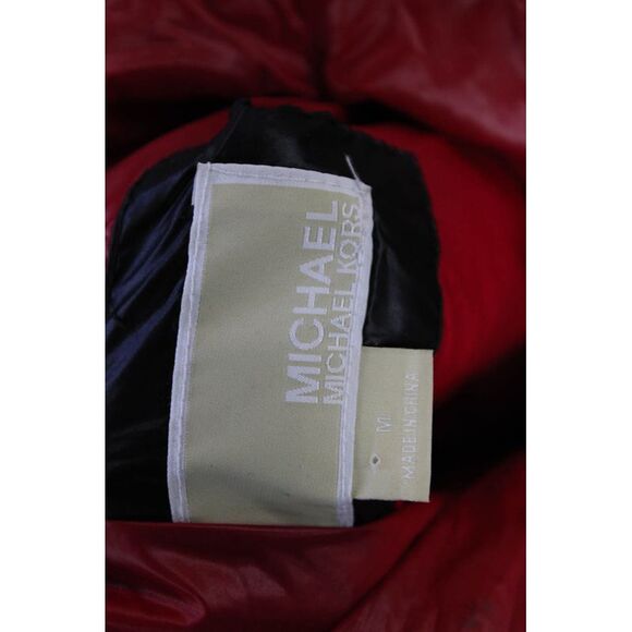 Michael Michael Kors Womens Full Zipper Puffer Jacket Black Size Medium - Picture 5 of 7